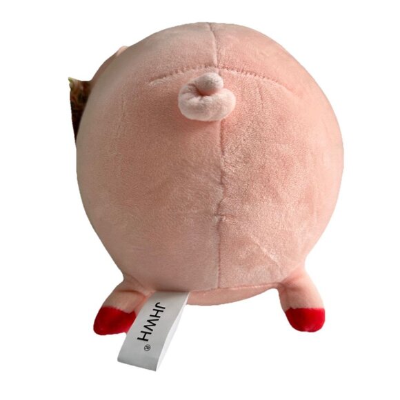 Quirky Plump Sleepy Pig Plush Stuffed Animal (JHWH) Japanese Plushie - Picture 3 of 7